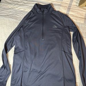 L.L. Bean Running Pullover Navy Blue Large-tall.